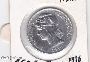 Moeda de $50 centavos de 1916 em prata