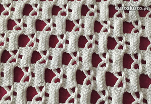 2 Napperons branco em crochet feito à mão