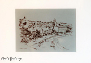 3 litografias de desenhos de Julio Amaro, Algarve