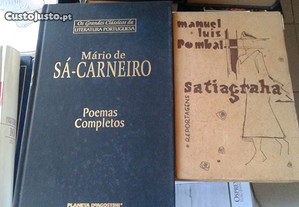 Obras de Mário Sá-Carneiro e Manuel Luís Pombal