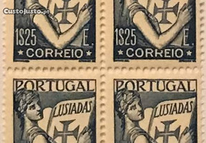 Quadra selos novos Lusíadas 1$25 - 1931