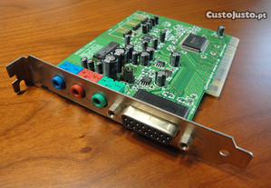 Placa de som da Creative, Modelo CT4810 para Computador.