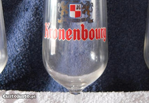 6 copos de cerveja Kronenboug