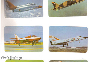 Coleção completa de 6 calendários sobre Aviões 1985