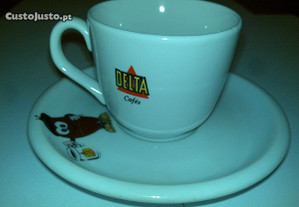 chávena de café delta com o símbolo do signo touro