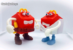 Conjunto 2 Figuras brindes Happy Meal McDonald's 2012 Happy