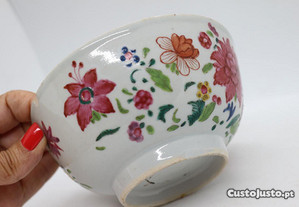 Taça Porcelana Chinesa Flor Família Rosa XVIII 14 cm
