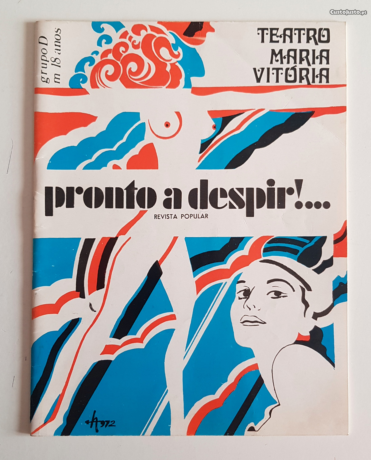 Programa TEATRO Maria Vitória Revista pronto a despir!... 1972