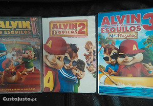 Alvin e os Esquilos 1-2-3 (2007-2009-2011) Falado em Português