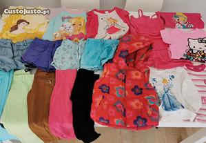 18 Peças de roupa pouco usada menina 4-5 anos