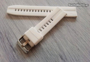 20mm Bracelete em silicone (Nova) Branca
