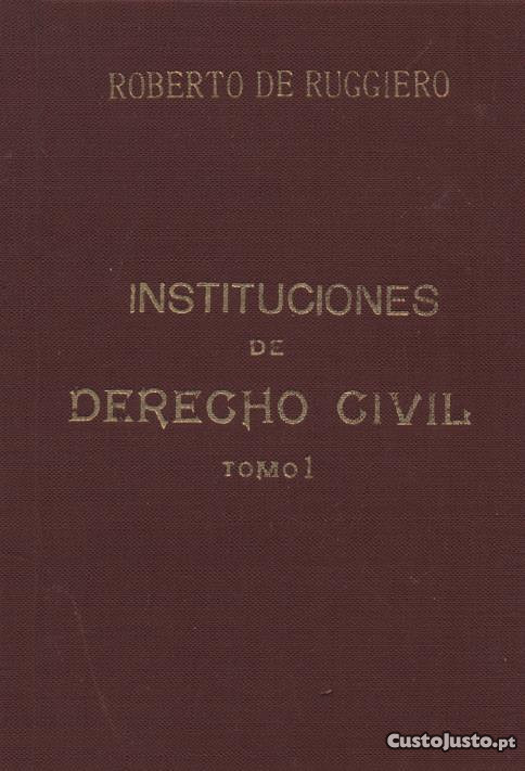 Instituciones de Derecho Civil - Tomo I