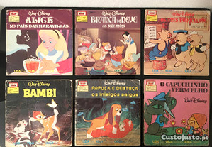 Antigos Livros Walt Disney, para acompanhar com k7