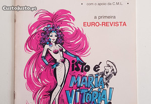 TEATRO Programa Revista «Isto é Maria Vitória» 1986