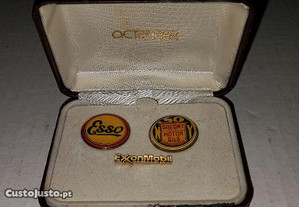 Comemoração dos 100 Anos "Exxonmobil" Pin em Ouro 14K (Quilates) (RARO)