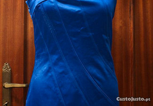 Vestido Curto Azul Vintage