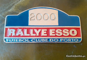 Placa Rallye Esso 2000 esmaltada FCP automobilia