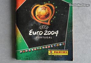 Caderneta de cromos de futebol vazia Euro 2004 (versão pocket) Panini