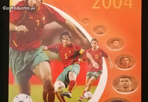 Caderneta coleção oficial de 23 tazos da selecção nacional Euro 2004, edição Galp