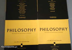 Philosophy - The journal of the royal institute (4 volumes - n.ºs 343, 344, 346 e 347) -