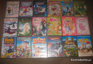 72 DVDs de Animação- Todos Originais!