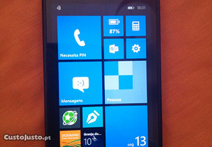 Nokia Lumia 630 usado/desbloqueado, em bom estado, com 2 capas extra, caixa e carregador originais