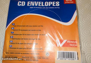 Bolsa de Papel Wings Tech para CD/DVD (50 Uni)