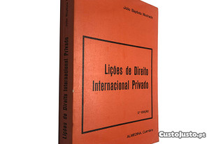 Lições de direito internacional privado (2.ª Edição - 1982) - João Baptista Machado