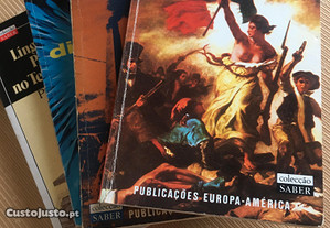 4 livros Europa- América, coleção Saber