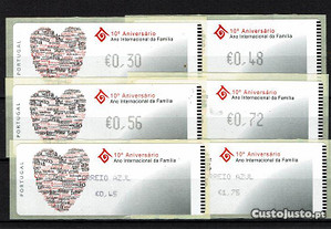 Selos Portugal 2004-Etiquetas 30 MNH