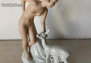 Estatueta em porcelana alemã de Wallendorf