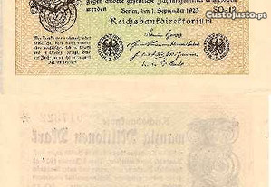 Alemanha - Nota de 20 Milhões Mark 1923 - nova