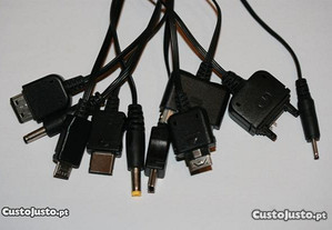 Carregador Universal USB: 10 em 1 para telemóveis