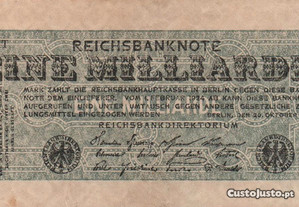 Alemanha - Nota de 1 Bilião Mark 1923 - mbc+