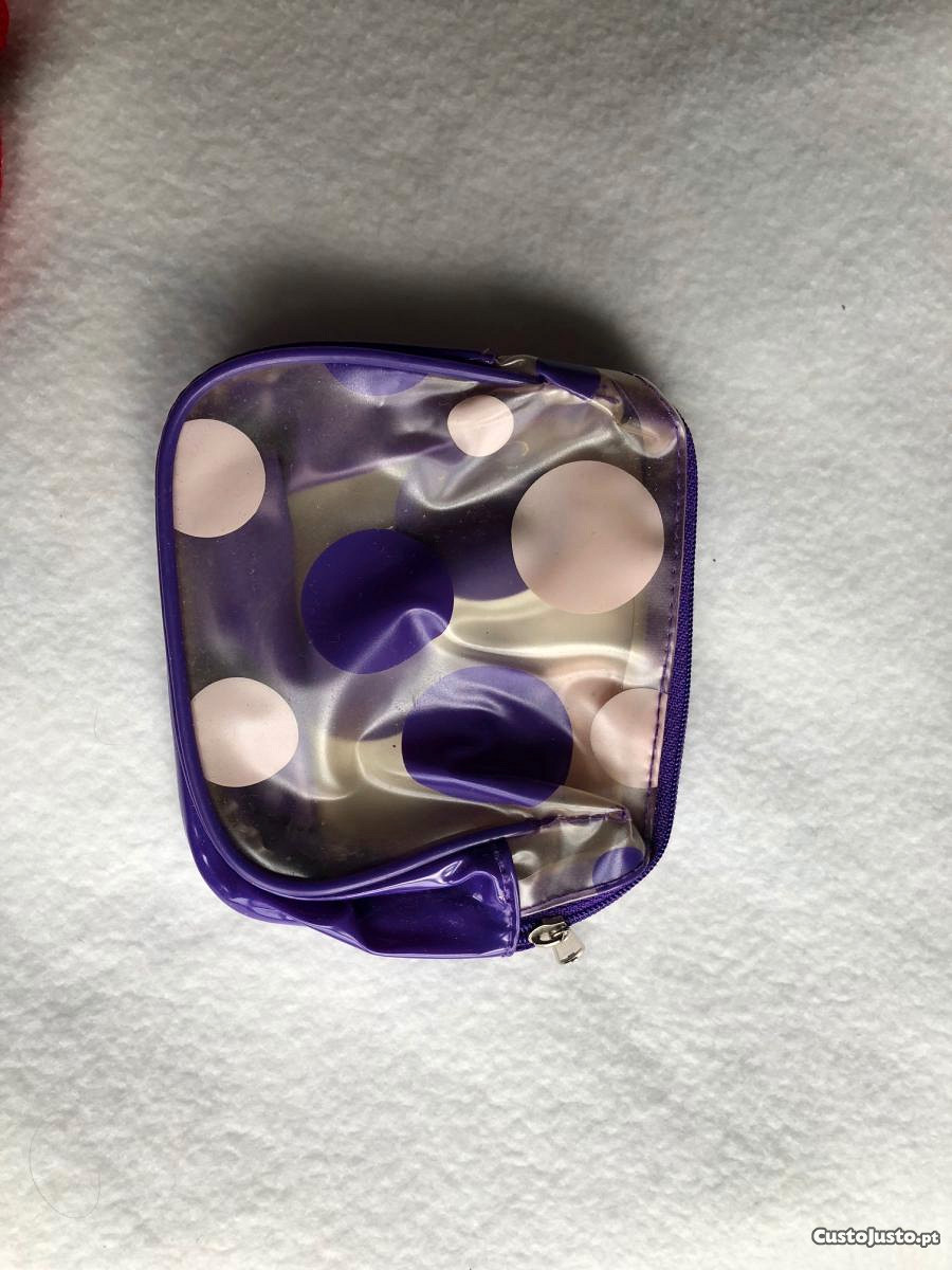 bolsa para maquilhagem lilás