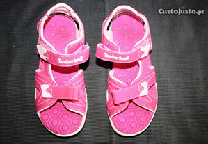 Sandálias de menina cor de rosa da TIMBERLAND T. 32