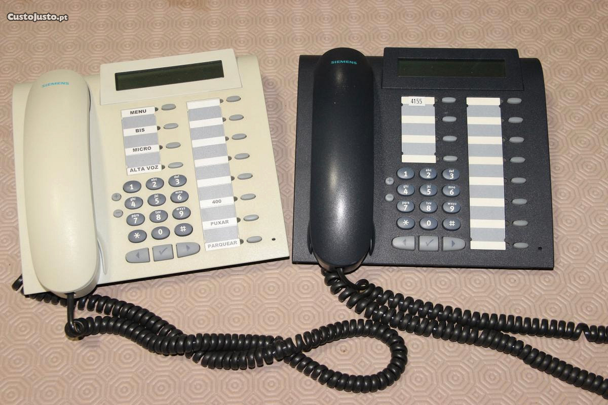2 telefones siemens de secretária - usados