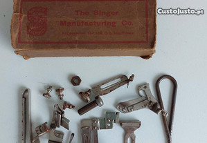 Acessórios originais para máquina de costura SINGER antiga