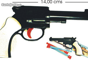 BRINCOVIANA - Pistola de brincar com dardos antiga