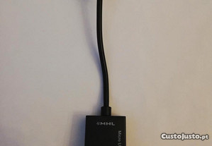 Adaptador MHL Micro USB macho para HDMI fêmea