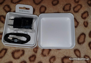 Carregador e cabo p/ Samsung Galaxy S8+ S9+ Note 9