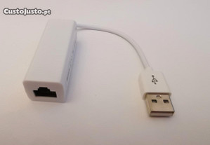 Adaptador USB para Ethernet RJ45 10 Mbps NOVO