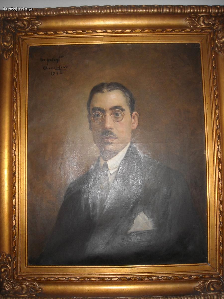 Quadro a óleo pintado em 1932 Mestre ACÁCIO LINO