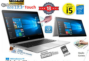 Portátil Híbrido HP X360 i5-7º Mem 8GB SSD 256GB Ecrã 13.3p Touch FHD Win 11 Pro