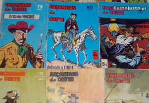 Façanhas do Oeste revistas cowboys antigas banda d