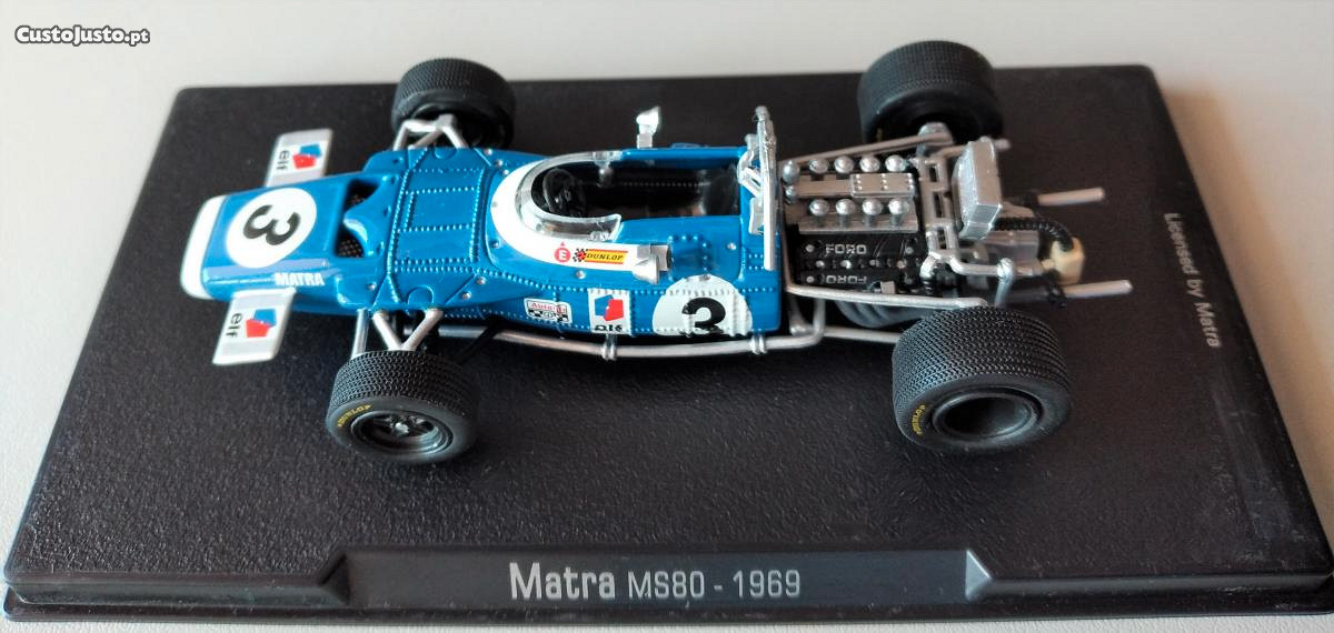 Miniatura 1:43 Coleção Grand Prix MATRA MS80 (1969)