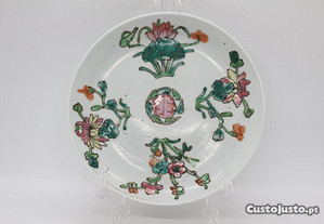 Prato Porcelana Chinesa Família Rosa Séc. XIX 15,3 cm