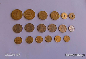 Lote de moedas de Espanha (pesetas)