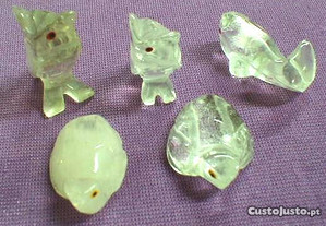 Animal diverso de quartzo cristal 2,5cm