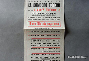 Programa de tourada Bullfight Campo Pequeno ano 1963